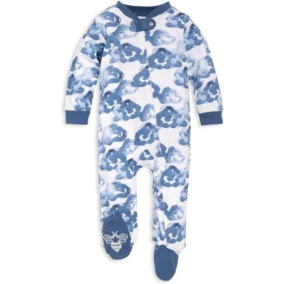 Burt's Bees Baby Girls' 100% Organic Cotton Coverall Romper - Soft, Breathable One-Piece (Newborn-24M)